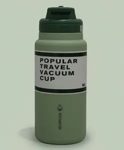 Rushabh Novelty Insulated , BPA Free, leakproof, hot and cold, bottle for school, college, office and travelling Water Bottle - 795-Green -650ml