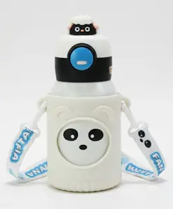 Rushabh Novelty Insulated , BPA Free, leakproof, hot and cold, bottle for school, college, office and travelling Water Bottle - 7601-White -500ml