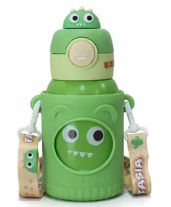 Rushabh Novelty Insulated , BPA Free, leakproof, hot and cold, bottle for school, college, office and travelling Water Bottle - 7601-Green -500ml