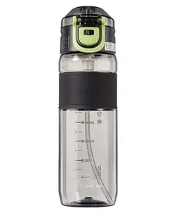 SANJARY Transperant Sipper Water Bottle Bpa Free Plastic bottle 690 ml color may vary