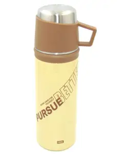 SANJARY Stainless Steel Vacuum Bottle for Hot & Cold Beverages - 400 ml color & design may vary