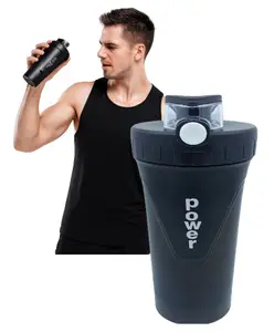 SANJARY Bpa Free Plastic Shaker Water Bottle for Adults & kids 700 ml color design may vary