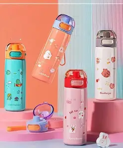 SANJARY Hot & Cold Lock Stainless Steel Water Bottle 410 ml color design may vary