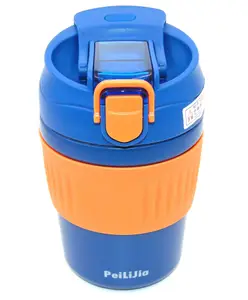 SANJARY Vacuum Insulated Stainless Steel 2in1 sipper tumbler with Lid and Straw 350ml color may vary