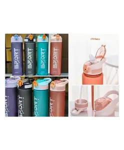 SANJARY Bpa Free Plastic Sportz Leakproof Water Bottle 700 ml color may vary