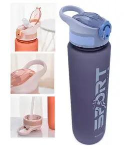 SANJARY Bpa Free Plastic Sportz Leakproof Water Bottle 1000 ml color may vary