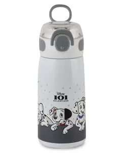 Cello Flare Stainless Steel Sipper Water Bottle With Dalmatians Print Grey - 400 ml