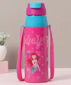 Cello Puro Steel-X Hydra Double-Wall Insulated Stainless Steel Fairy Water Bottle 520 ml - Pink