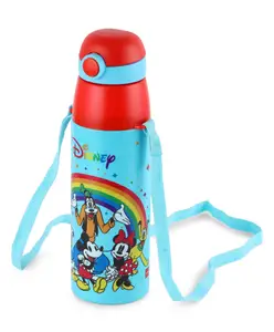 Cello Orb 600 Mickey Family 3D Print Stainless Steel Insulated Water Bottle - 500 ml