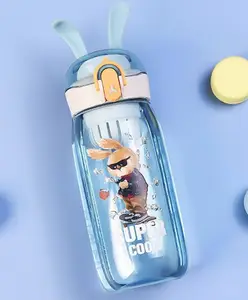 Sanjary 420ml Bunny Ear Bottle Filter Cute Bottle for Kids Color Design May Vary