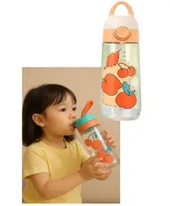 Sanjary Fruitsip Sipper Bottle 380ml for All Age Color Design May Vary