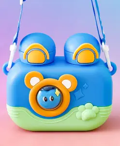 Fab N Funky Bear Straw Sipper Bottle 700ml - Blue Green| BPA Free| Leak-Resistant & Freezer Safe| Ideal for School, Home & Travel| for School Going Boys & Girls