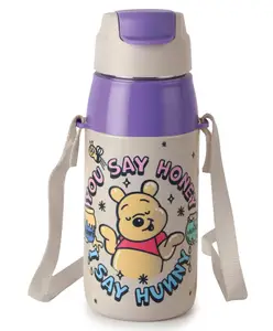 Cello Kidzbee Era Hunny Bear Inner Steel Insulated Kids Water Bottle Off White - 400 ml