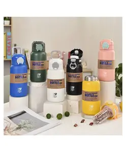 SANJARY Vacuum Flask, 540ml Stainless Steel Insulated Water Bottles, Travel Thermal Cups, for Hot and Cold Beverages, Summer Winter Drinkware, Gifts Color Design May Vary - 540 ml