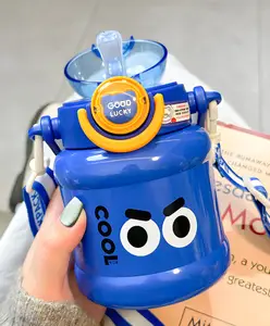 SCHOOLISH Monster thermos cup high-value 316 stainless steel thermos pot with handle portable cute children's large capacity water cup - PACK OF 1 - COLOR MAY VARY