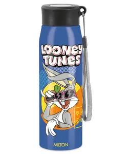 Milton Handy Design with Looney Tunes Print 650 Stainless Steel Water Bottle with Single walled Leak Proof & Easy to Carry Dark Blue - 690 ml