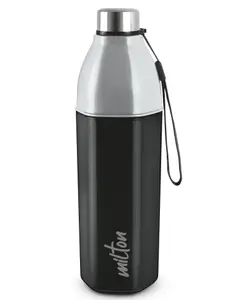Milton Water Bottle with Kool Hexone 900 PU Insulated with Leak Proof & BPA Free Black - 720 ml