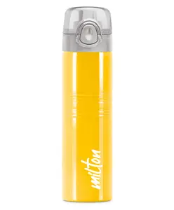 Milton Vogue 750 Stainless Steel Water Bottle with Single walled Leak Proof & Easy to Carry Yellow - 750 ml
