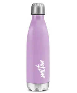 Milton Shine 1000 Stainless Steel Water Bottle with Single Walled Leak Proof Rust Free & Easy to Carry Purple - 870 ml