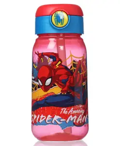 Spider Man Stor Active Canteen Moving Target Water Bottle Red - 510 ml