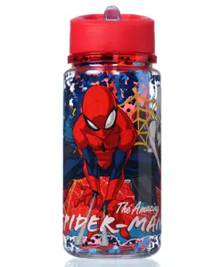 Spider Man Stor DW Small Sprinkle Water Bottle Moving Target Red 330 ml