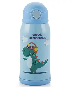 ATTRO Rawbest Star Kid Thermo Steel Water Bottle with Cleaning Tool & Bottle Cover & Sling To Easy Carry Blue - 550 ml (Design may vary)