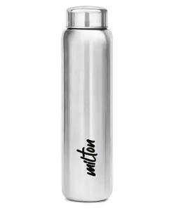 Milton Shine 1000 Stainless Steel Water Bottle with Single Walled Leak Proof Rust Free & Easy to Carry Silver - 920 ml