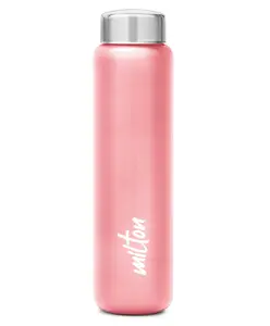 Milton Shine 1000 Stainless Steel Water Bottle with Single Walled Leak Proof Rust Free & Easy to Carry Pink - 950 ml