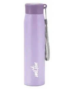 Milton Handy 850 Stainless Steel Sipper Water Bottle Single Walled ISI Certified with Leak Proof Lid & Rust Proof Purple - 780 ml