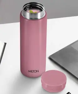 Milton Minimate 300 Thermosteel Water Bottle, 280ml | ISI Certified, SS304 Stainless Steel | Vacuum Insulated Flask, Hot & Cold, Leak-Proof, Compact for Office, Gym, Travel | Berry