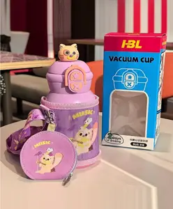 SCHOOLISH Stainless Steel Water Bottle Purple - 500 ml