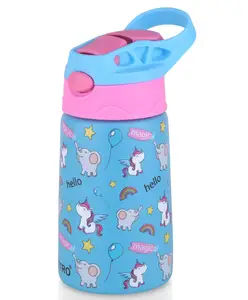 ATTRO Kinder Vacuum Insulated Stainless Steel Water Bottle Blue - 330 ml