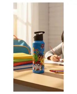 Disney by Gluman Magique Stainless Steel Water Bottle Paw Patrol Print Blue - 500 ml
