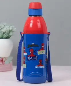 Cello Puro Steel-X Kidzbee 400 Inner Steel Spiderman Design Water Bottle Blue - 460 ml
