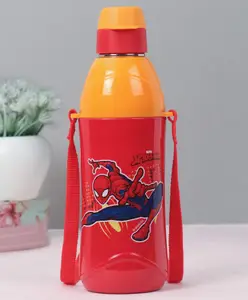 Cello Puro Steel-X Kidzbee 400 Inner Steel Spiderman Design Water Bottle Red - 460 ml