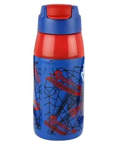 Cello Puro Steel-X Hydra Steel Insulated Spiderman Print Kids Water Bottle Blue - 400 ml
