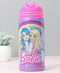 Barbie Non Insulated Steel Sipper Water Bottle - 500 ml
