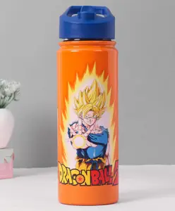 Dragon Ball Z Insulated Sipper Water Bottle Orange & Blue - 600 ml