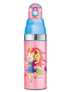 Milton Kool Stunner 600 Kids Insulated Sipper Water Bottle | Leak Proof | BPA Free | Food Grade Technology Pink - 520 ml
