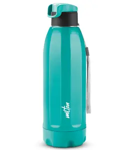 Milton Steel Meridian 600 Thermoware PU Insulated Hot & Cold Water Bottle With Leak Proof Technology & Flip Top Lid Light Blue - 520 ml