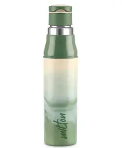 Milton Steel Sublime 900 Thermoware PU Insulated Hot & Cold Water Bottle With Leak Proof Technology & Flip Top Lid Green - 660 ml