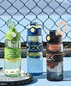 Sanjary Strength Sport Fruit Infuser Water Bottle 900ml a durable, leak-proof, multi-color hydration bottle perfect for gym, outdoor sports, travel, and daily use color design may vary