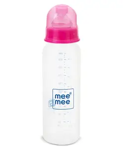 Mee Mee Premium Feeding Bottle Pink - 250 ml