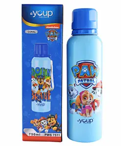 Youp Paw Patrol Stainless Steel Water Bottle Blue - 750 ml