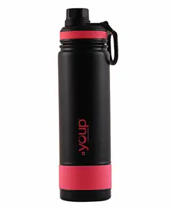 Youp Thermosteel Insulated Pink Color Water Bottle Sapphire -750 ml