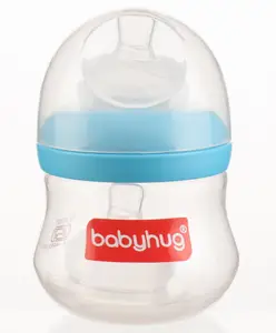 Babyhug Wide Neck Feeding Bottle Blue - 125 ml