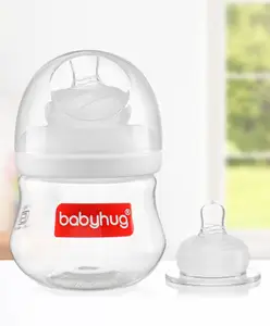 Babyhug Wide Neck Feeding Bottle White - 125 ml