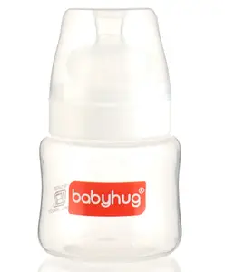 Babyhug Wide Neck Feeding Bottle White - 125 ml