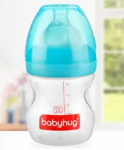 Babyhug Wide Neck Sterilizable Feeding Bottle Green - 160 ml