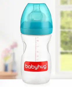 Babyhug Wide Neck Sterilizable Feeding Bottle Green - 260 ml